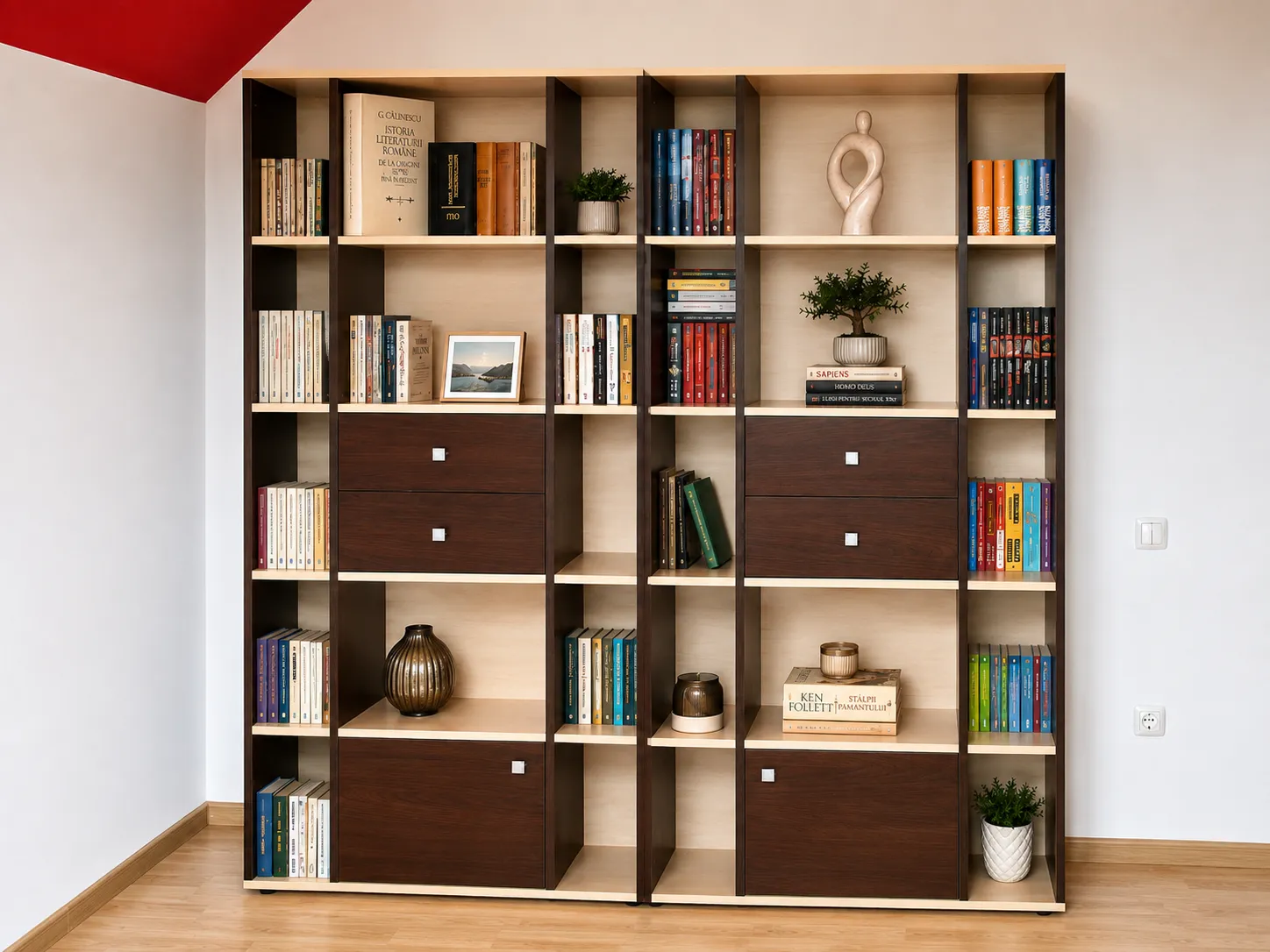 Birou și bibliotecă realizate la comandă de BIGAL Design