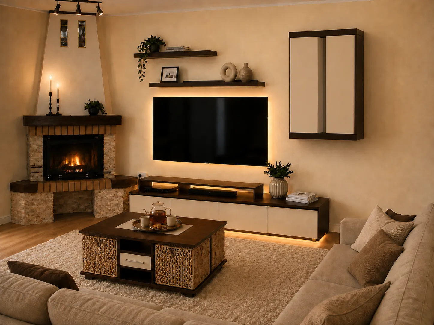 Mobilier de living realizat la comandă de BIGAL Design